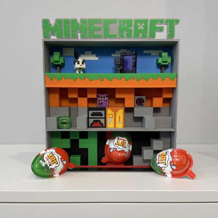 Новинка! Підставка для кіндер-іграшок Minecraft (Майнкрафт)