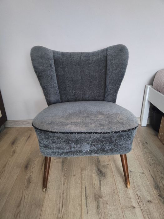 Fotel klubowy PRL oryginalne obicie