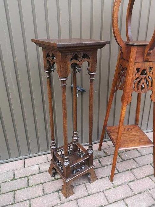 Kwietnik Dębowy Antyk Stary W Bardzo Dobrym Stanie Okazja.