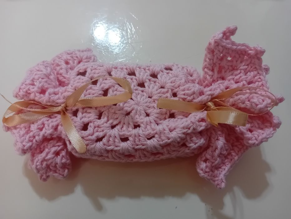 Porta sabonetes em croché