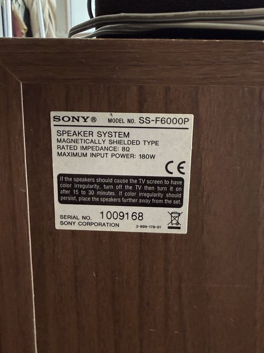 Zestaw kina domowego Sony 5.1 - STR-DG510 + 2 x SS-F6000P + 2 x SS-SR3000P + odtwarzacz DVD