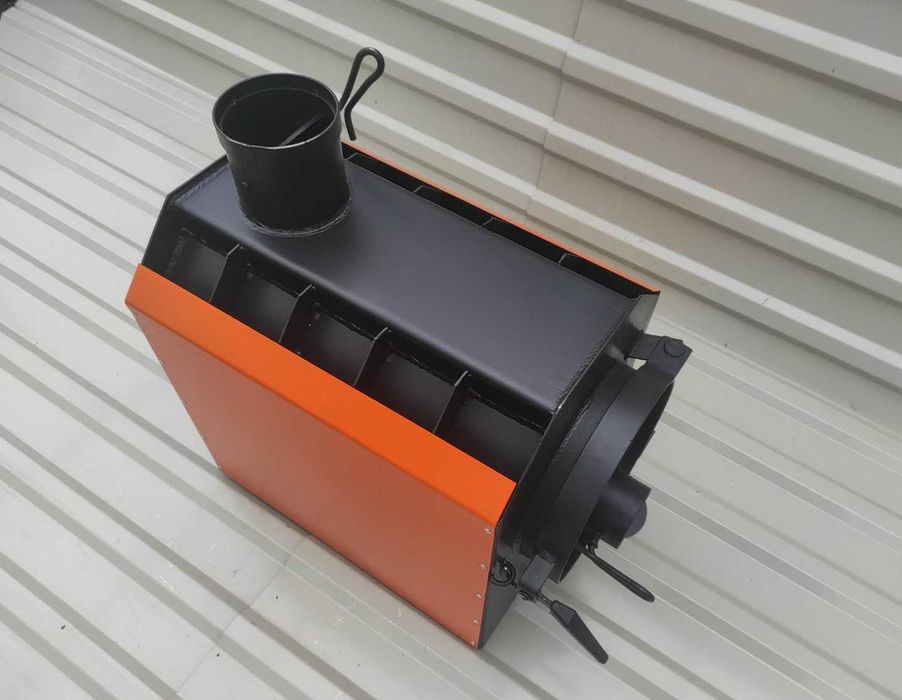 ДО 8 ЧАСОВ! С Обдувом! Печь Буржуйка Булерьян H55-3 / ТЕПЛО В ХАТІ