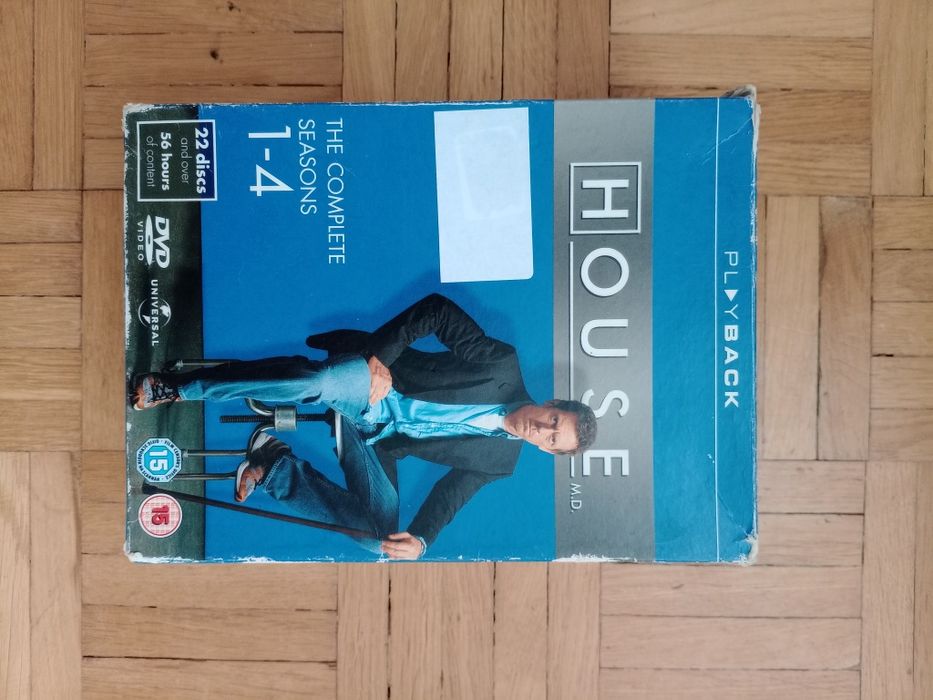 Dr House DVD sezony 1-4 - nieużywane