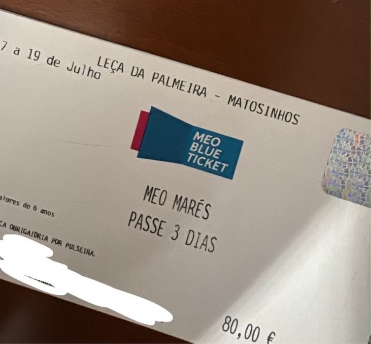 2 passes gerais MEO MARÉS VIVAS