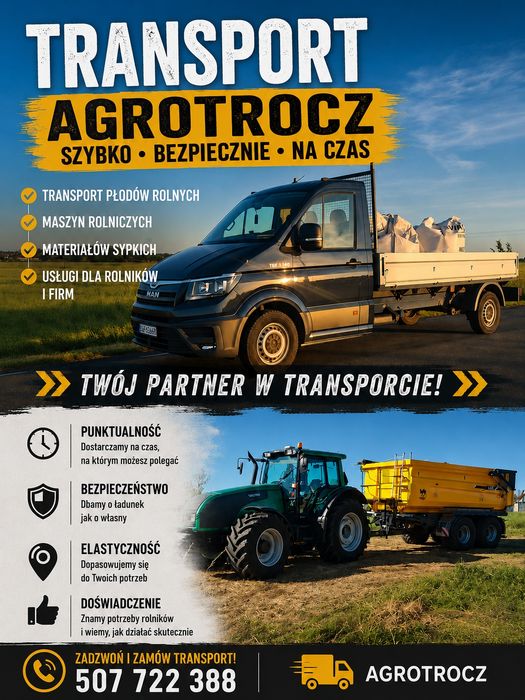 Koszenie transport ładowarka usługi rolnicze
