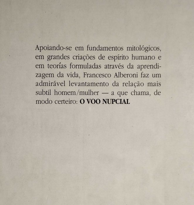 O Voo Nupcial - Francesco Alberoni