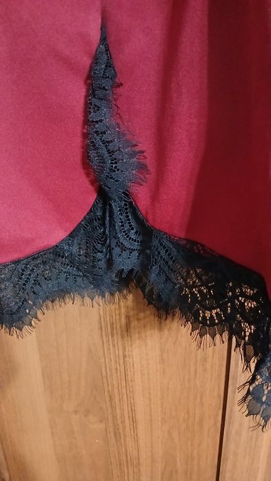 Marynarka bordo z koronką nowa wloska