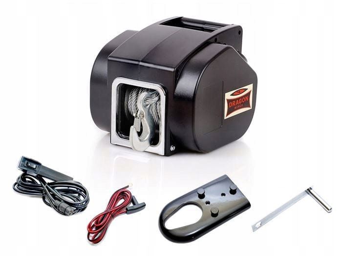 WYCIĄGARKA wciągarka elektryczna PRZENOŚNA na hak 12V Dragon 5000lbs