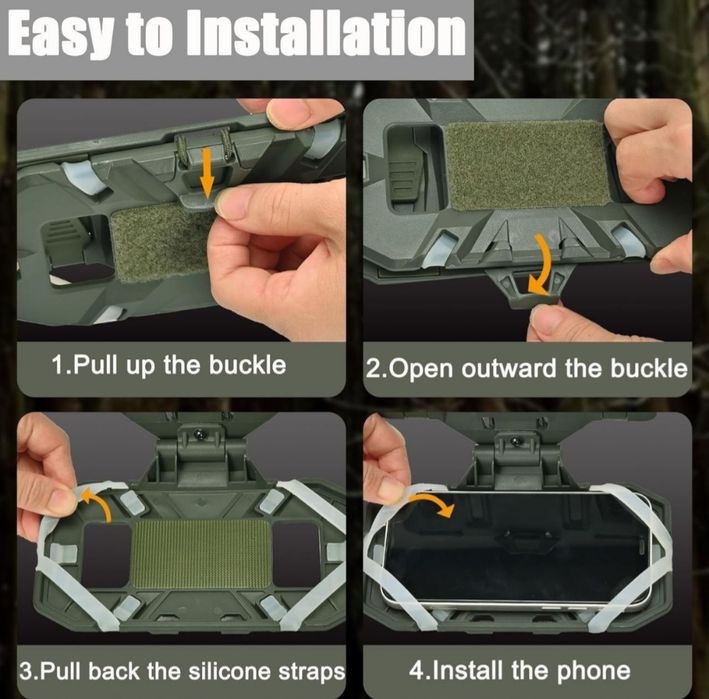 Кріплення чохол для телефону на РПС, бронежилет, плитоноску, підсумок