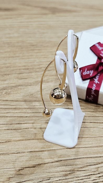 Kolczyki wiszące złoto 14k
