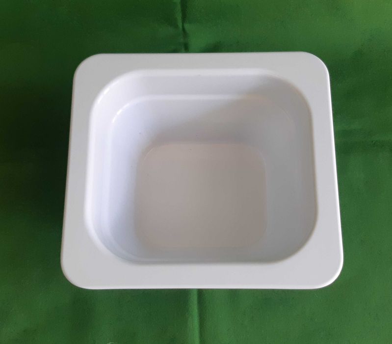 Recipiente Cuvete Balde LACOR GN 1/6 Melamina Branca 176x162x100mm