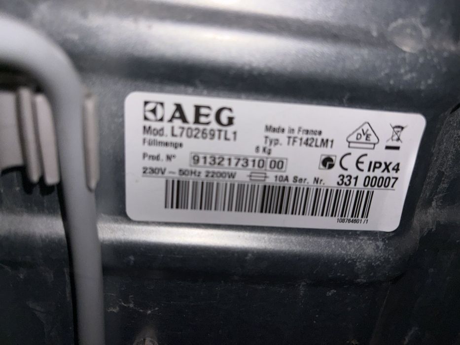 Стиральна, пральна  машина AEG L70269TL1 / Вертикальна (А100205)
