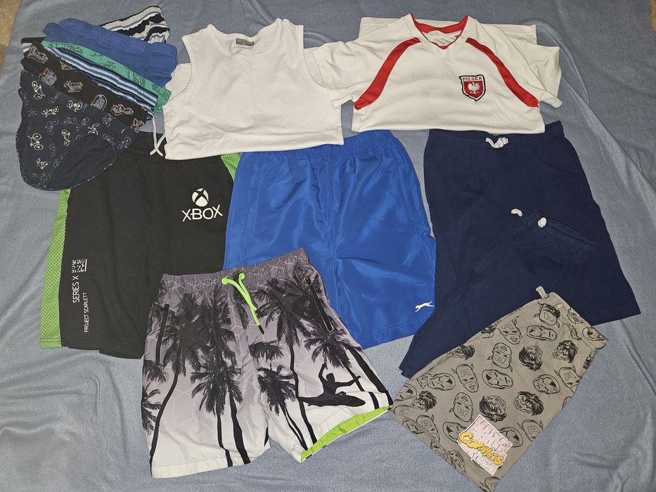 Spodenki i koszulki dla chłopca rozm. 146-152