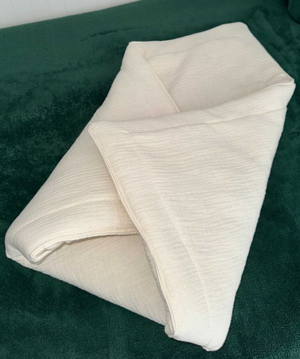 Rożek niemowlęcy 60x60 Becik Muślinowy - Kremowy