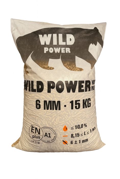 Pellet drzewny GREEN, Wood pellet, Wild Power, Husky, PELLETON