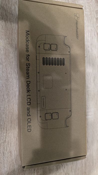 HandheldDIY obudowa modcase chłodząca Steam Deck backplate clear black