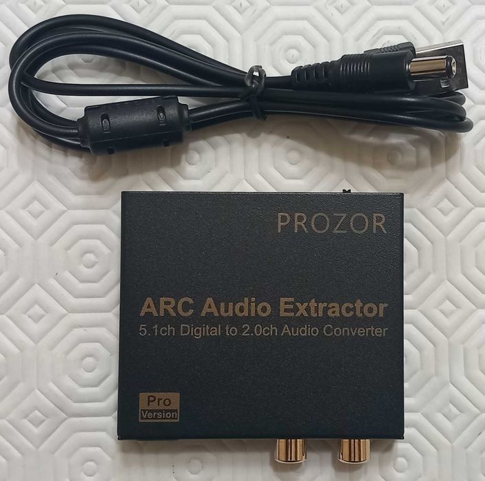 DAC 192kHZ - 24bit : HDMI eARC to RCA Stereo [Prozor - Panasonic]
