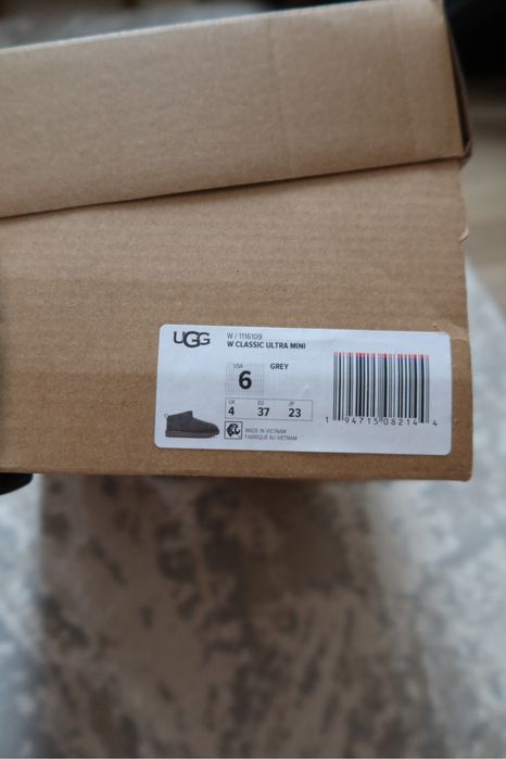 UGG/Ugg ultra mini grey / сірі уги ультра міні оригінал