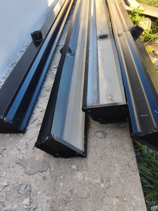 Caleiras em Zinco Pintadas – 20m Preto
