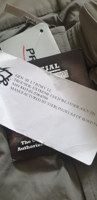 Нові Штани  ECWCS Level 7 Primaloft