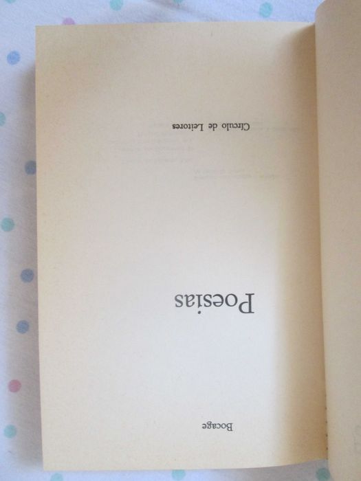 Poesias, de Bocage