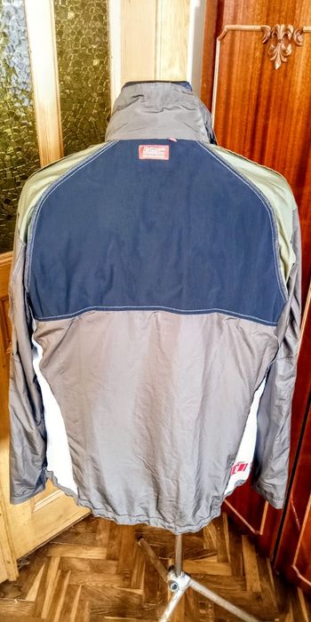 BMC Team Men's Full-Zip Mock Neck Brown Nylon Cycling Windstopper