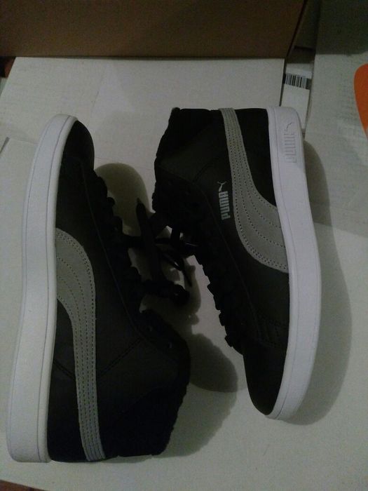 Puma zimowe buty 38,5 puma smash v2 mid ocieplone, skóra