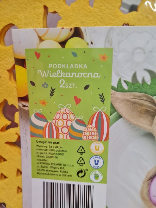 2szt podkładki  wielkanocne 28x38