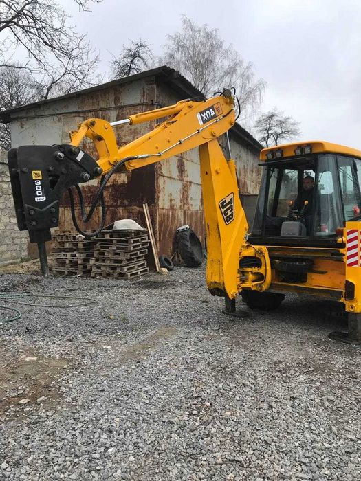 Гідромолот оренда на базі екскаватора-навантажувача JCB 4CX