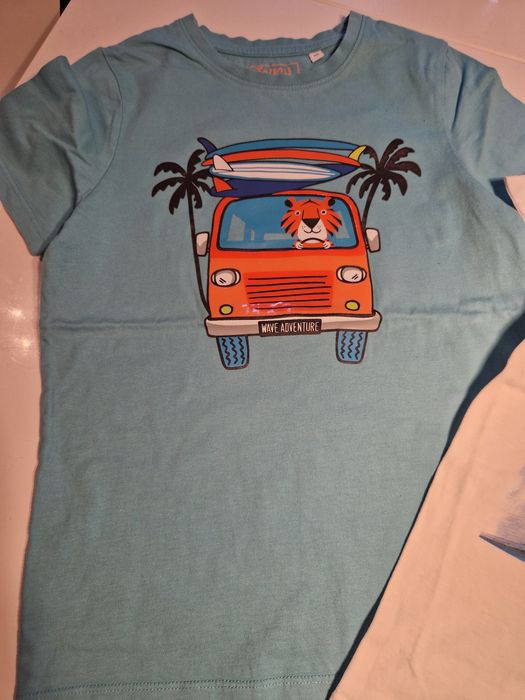 3 t-shirty chlopiece h&m i c&a 140