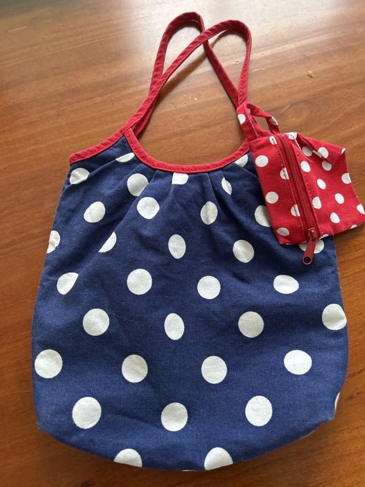 Mala de menina azul as bolinhas