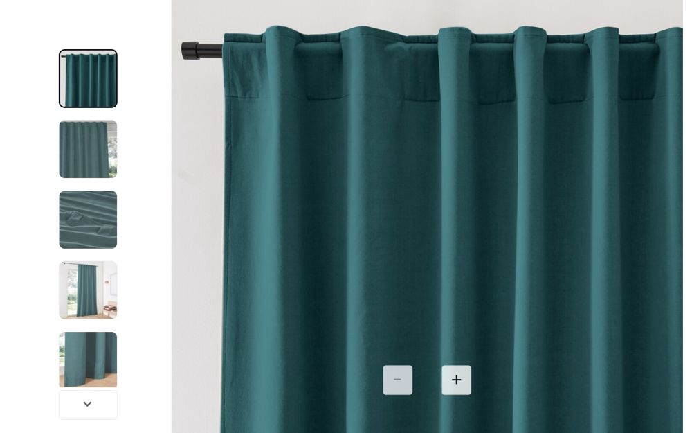 Cortinados verdes La Redoute