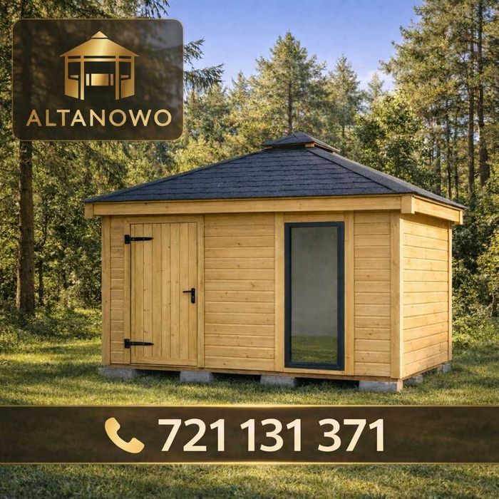 Domek narzędziowy ogrodowy drewniany 3x3 | producent | transport