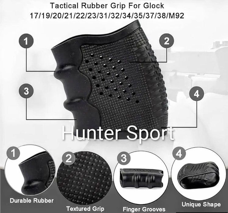 Прогумована накладка Grip Sleeve West Lake Tactical Grip на пістолетне руків'я ПМ Форт Glock Sig Sauer Colt на пистолетную рукоятку