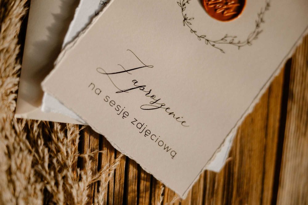 zaproszenie na sesję zdjęciową - voucher na sesję fotograficzną