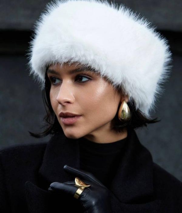 Меховая повязка, повязка из меха, шапка меховая