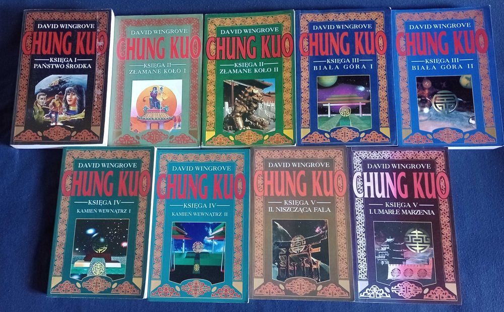 Chung Kuo tom 1-9 komplet David Wingrove
