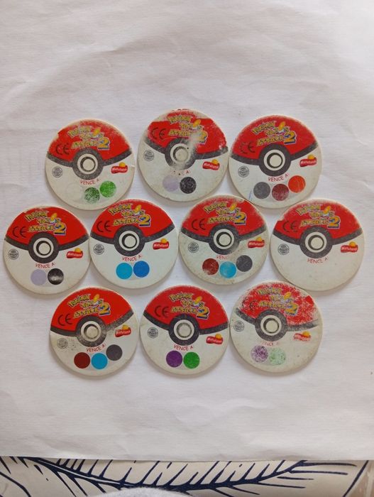 Tazos Pokémon attack 2 originais / 2001