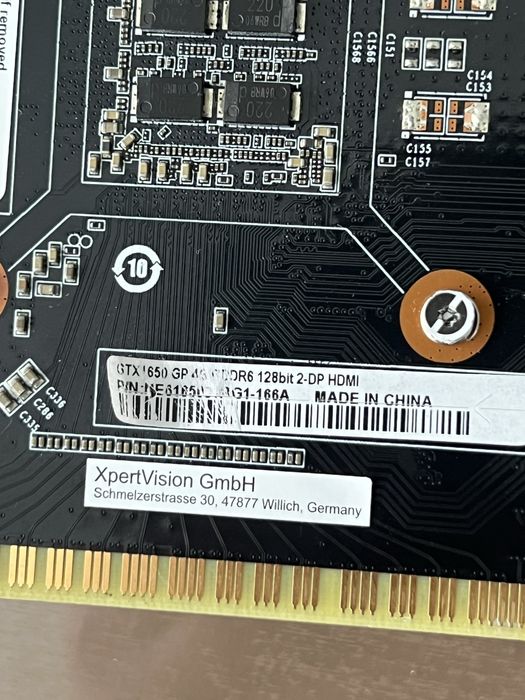 GTX 1650  4gb palit не видає зображення