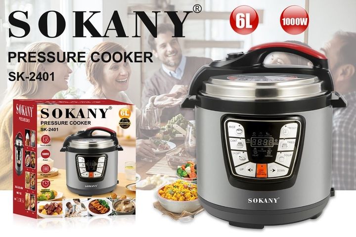 Мультиварка-скороварка Sokany SK-2401 — 6 л, 1000 Вт