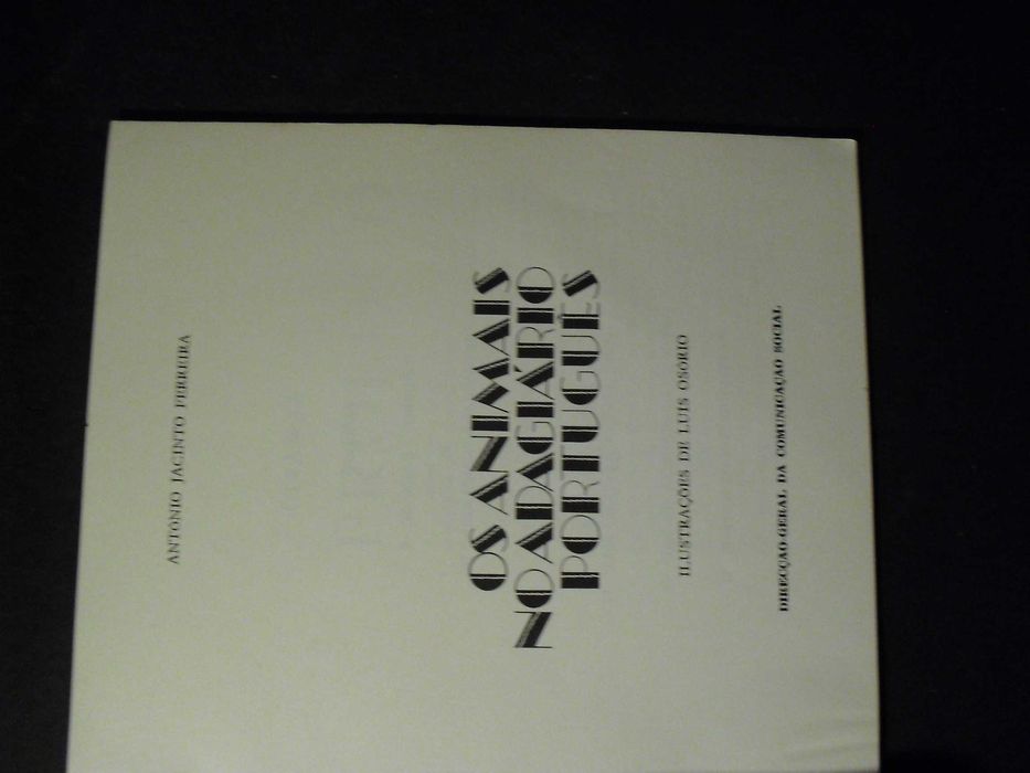 Ferreira (António Jacinto,);Os Animais no Adagário Português;