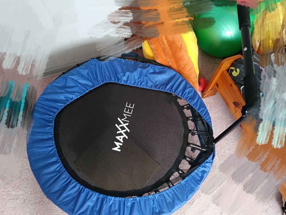 Trampolina fitness z uchwytem
