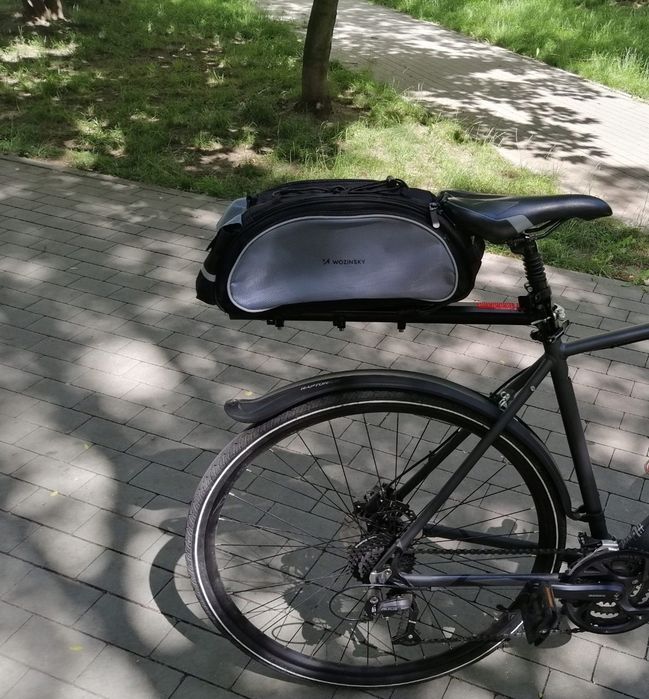 Sakwa rowerowa na bagażnik 3w1, 13L, odblaskowa, z paskiem na ramię