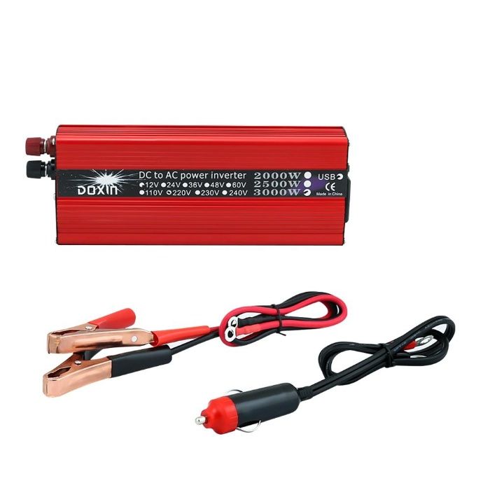 Inverter carro 3000w 12v 220v inversor corrente veiculo autocaravana