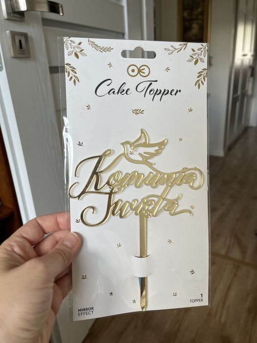 Topper na tort komunia święta