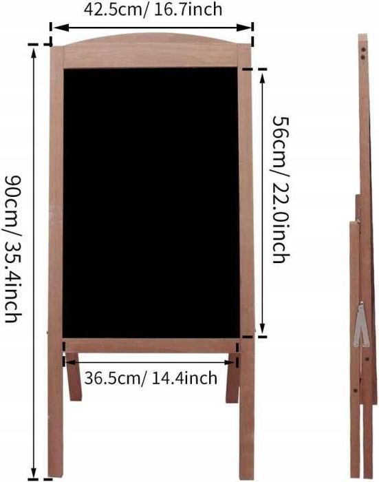 Potykacz Dwustronny Stojak reklamowy Tablica UNHO 90x42,5 cm