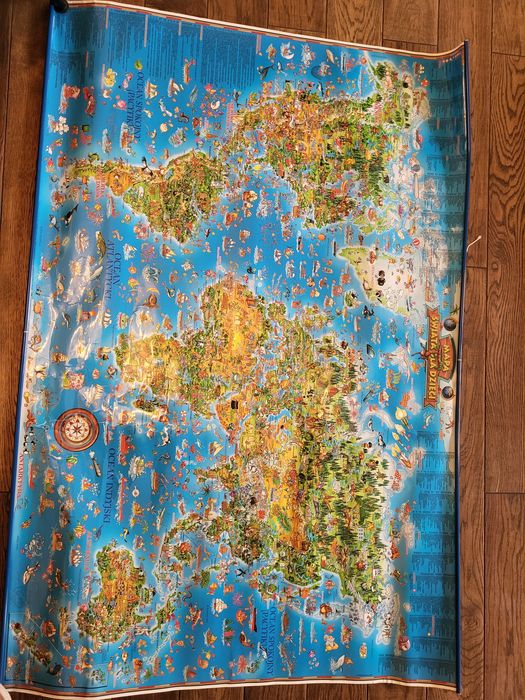 Mapa świata dla dzieci