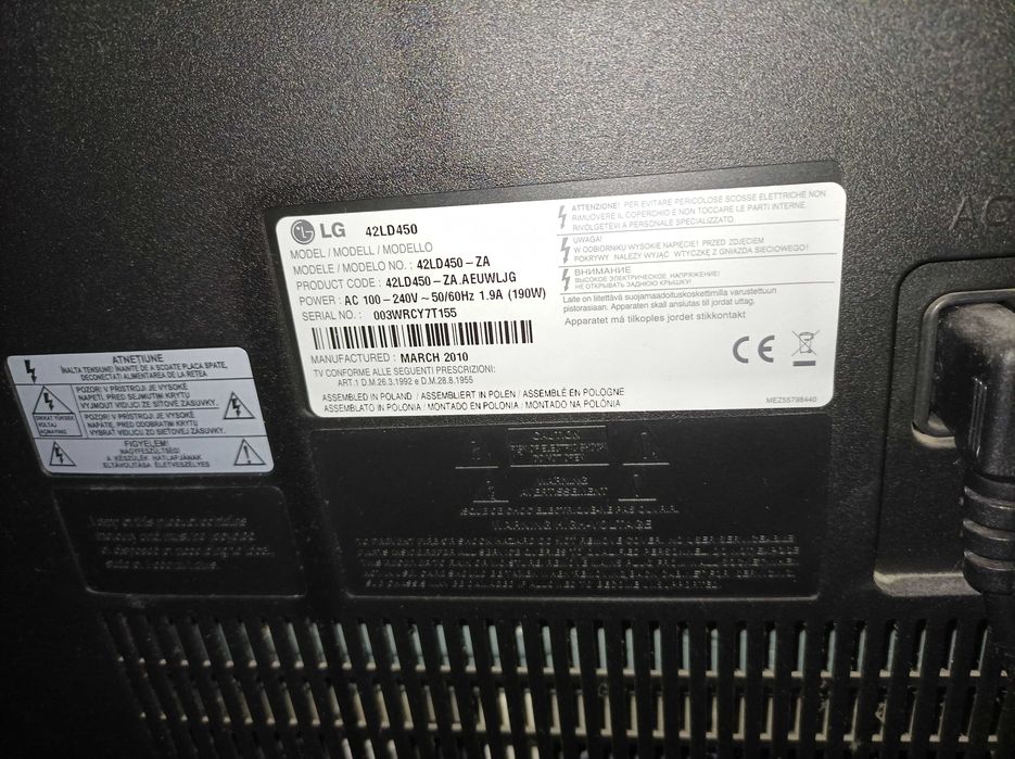 Telewizor lg 42 cale