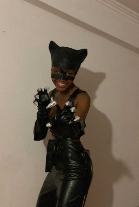 Fantasia de CatWomen Halloween/Carnaval