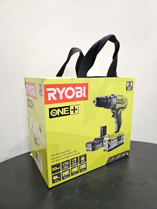 Nowa wkrętarka udarowa Ryobi bogaty zestaw 2 baterie torba ładowarka